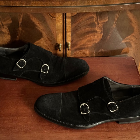 To Boot Suede Double Monk Strap Dress Shoes - Picture 7 of 8